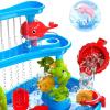 imageVATOS 3 Tier Sand Water Table Kids Splash Sand Table Water Toys for Aged 3 4 5 6 7 8 9 Activity Sensory Table Summer Beach Outside Toys for Toddlers Kids