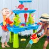 imageVATOS 3 Tier Sand Water Table Kids Splash Sand Table Water Toys for Aged 3 4 5 6 7 8 9 Activity Sensory Table Summer Beach Outside Toys for Toddlers Kids