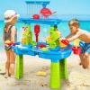 imageVATOS 3 Tier Sand Water Table Kids Splash Sand Table Water Toys for Aged 3 4 5 6 7 8 9 Activity Sensory Table Summer Beach Outside Toys for Toddlers Kids