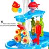 imageVATOS 3 Tier Sand Water Table Kids Splash Sand Table Water Toys for Aged 3 4 5 6 7 8 9 Activity Sensory Table Summer Beach Outside Toys for Toddlers Kids