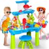 imageVATOS 3 Tier Sand Water Table Kids Splash Sand Table Water Toys for Aged 3 4 5 6 7 8 9 Activity Sensory Table Summer Beach Outside Toys for Toddlers Kids