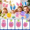 imageVatos Easter Toys Eggs for Kids  6 Pack Lighting ampamp Spining ampamp Singing Plastic Colorful Easter Toys Egss Easter Basket Stuffers Party Favors Easter Toys Gifts for Kids 3 Boys Girls