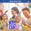 imageVatos Easter Toys Eggs for Kids  6 Pack Lighting ampamp Spining ampamp Singing Plastic Colorful Easter Toys Egss Easter Basket Stuffers Party Favors Easter Toys Gifts for Kids 3 Boys Girls