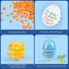 imageVatos Easter Toys Eggs for Kids  6 Pack Lighting ampamp Spining ampamp Singing Plastic Colorful Easter Toys Egss Easter Basket Stuffers Party Favors Easter Toys Gifts for Kids 3 Boys Girls