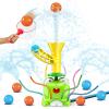 imageVATOS Kids Outdoor Water Play Sprinklers 2 in 1 Frog Sprinkler Spinning Spray Game ampamp Catch Ball Game Toddler Summer Water Play Set Splash Water Play Toys for Boys Girls Dogs Pets Backyard Garden