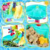 imageVATOS Water Table for Toddlers 3 in 1 Kids Outdoor Water Play Table Rain Showers Splash Pond Toys 31PCS Sensory Activity Sand Table Outside Backyard Summer Beach Toys for Boys Girls Age 3 4 5 6