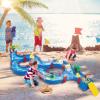 imageVATOS Outdoor Water Table Toy for Kids  62Pcs Large Water Park Playset Activity Waterway with Boat Windup Toy for Backyard Lawn Pool Summer Outside for Toddlers Boys Girls 35