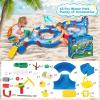 imageVATOS Outdoor Water Table Toy for Kids  62Pcs Large Water Park Playset Activity Waterway with Boat Windup Toy for Backyard Lawn Pool Summer Outside for Toddlers Boys Girls 35