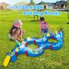 imageVATOS Outdoor Water Table Toy for Kids  62Pcs Large Water Park Playset Activity Waterway with Boat Windup Toy for Backyard Lawn Pool Summer Outside for Toddlers Boys Girls 35