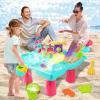 imageVATOS Water Table for Toddlers 134in1 Outdoor Kids Water Table Play Toys25 Piece Summer Water Table Sensory Activity SetToddler Sand and Water Table for Boys Girls Outdoor Backyard Park Beach