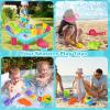imageVATOS Water Table for Toddlers 134in1 Outdoor Kids Water Table Play Toys25 Piece Summer Water Table Sensory Activity SetToddler Sand and Water Table for Boys Girls Outdoor Backyard Park Beach