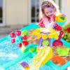 imageVATOS Water Table for Toddlers 134in1 Outdoor Kids Water Table Play Toys25 Piece Summer Water Table Sensory Activity SetToddler Sand and Water Table for Boys Girls Outdoor Backyard Park Beach