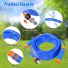 imageVATOS 2in1 Water Sprinkler Outdoor Yard Toy for Kids 255ft Splash Jump Rope Toys 12 Spray Holes Outside Sprinkler Skipping Rope Team Game for Backyard Beach Park ampamp Summer Party FunBlue