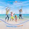 imageVATOS 2in1 Water Sprinkler Outdoor Yard Toy for Kids 255ft Splash Jump Rope Toys 12 Spray Holes Outside Sprinkler Skipping Rope Team Game for Backyard Beach Park ampamp Summer Party FunBlue