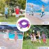 imageVATOS 2in1 Water Sprinkler Outdoor Yard Toy for Kids 255ft Splash Jump Rope Toys 12 Spray Holes Outside Sprinkler Skipping Rope Team Game for Backyard Beach Park ampamp Summer Party FunPurple