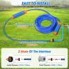 imageVATOS 2in1 Water Sprinkler Outdoor Yard Toy for Kids 255ft Splash Jump Rope Toys 12 Spray Holes Outside Sprinkler Skipping Rope Team Game for Backyard Beach Park ampamp Summer Party FunBlue