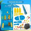 imageVATOS 3Tier Sand Water Table Toys for Kids with Water Pumb ampamp Umbrella Kids Splash Water Play Table Toys for Outside Outdoor Backyard Toddler Sensory Water Table for Toddlers Boys Girls