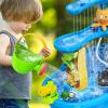 imageVATOS 3Tier Sand Water Table Toys for Kids with Water Pumb ampamp Umbrella Kids Splash Water Play Table Toys for Outside Outdoor Backyard Toddler Sensory Water Table for Toddlers Boys Girls