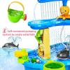 imageVATOS 3Tier Sand Water Table Toys for Kids with Water Pumb ampamp Umbrella Kids Splash Water Play Table Toys for Outside Outdoor Backyard Toddler Sensory Water Table for Toddlers Boys Girls