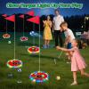 imageVATOS 2in1 Light up Golf Toy Set Golf Chipping Game ampamp Bean Bag Toss with 6 LED Targets 2 Clubs 18 Balls Night Golfs Play for Indoor Outdoor Party Yard Golfer Gifts Sports Toys for Kids 512