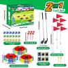 imageVATOS 2in1 Light up Golf Toy Set Golf Chipping Game ampamp Bean Bag Toss with 6 LED Targets 2 Clubs 18 Balls Night Golfs Play for Indoor Outdoor Party Yard Golfer Gifts Sports Toys for Kids 512
