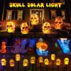 imageVATOS Halloween Decorations Outdoor Skull Solar Lights  5Pack Skeleton Outside Pathway Lights Waterproof Solar Powered Skull Stakes Lights Scary Halloween Outdoor Lighted Holiday Party Yard Decor