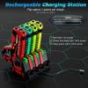 imageVATOS Rechargeable Toy Guns Set  4 Player Toy Gun with Charging Station No Vests Needed Infrared Toy Guns with Data Display for Kids Teen Adults Family Group Activity Game for All Ages