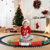 imageHanging Christmas Train Set  VATOS 2 in 1 Christmas Train Toy with Light Sound for Kids Train Toy Set Around ampamp Under The Christmas Tree Best Indoor Christmas Decoration for Family Yard Garden