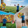 imageVATOS 2 Pack Bow and Arrow Toy with LED Light  4 in 1 Archery ampamp Dart Game Set with 20 Suction Cup Arrows Shark Glow Target ampamp Dart Board  IndoorOutdoor Birthday Gift for Kids Boys Girls Ages 512Blue