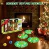 imageVATOS Light up Golf Putting Game Set  Glow Golf Toy with 4 LED Holes 4 Balls 2 Glow Extendable Putter Build Your Own Course at Home Indoor Outdoor Yard Office Golf Gifts for Kids Adults Golfer