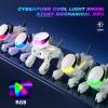 imageVATOS Remote Control Robot Dog Toy for Kids Smart Programmable Robotic Dog with MultiColor LED Eyes ampamp Bluetooth Player Singing Dancing Interactive Robot Puppy for Boys Girls Ages 310 GreyWhite