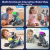 imageVATOS Remote Control Robot Dog Toy for Kids Smart Programmable Robotic Dog with MultiColor LED Eyes ampamp Bluetooth Player Singing Dancing Interactive Robot Puppy for Boys Girls Ages 310 GreyGrey