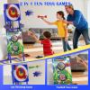 imageVATOS 2in1 Axe ampamp Football Throwing Game Set Bristle Axe Toss Target with 16 pcs Safe Darts Portable Outdoor ampamp Indoor Backyard Games for Teens and Adults Lawn Carnival Camping Party Toy Gift