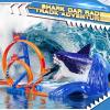 imageVATOS Shark Toys Car Track Set Dual Loop Race Track Toy for Boys Shark Car Racing Tracks with 2 Race Cars ampamp Launchers Jumping Raceway Playset Kids Toys Gift for Boys Girls 3 4 5 6 7 8 Year Old