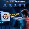 imageVATOS Smart Electronic Shooting Game Set with AutoScoring Target Base and Rechargeable Gun RealTime Voice Feedback 4 Shooting Modes Indoor Outdoor Toy for Teens Adults Family Party