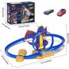 imageVATOS Dragon Slot Track Cars Set Toys  Racing Car Toy with Light ampamp Spray 47 Years Old Boy Girls Toys Activity Indoor Kids Track Race Car Gifts