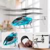 imageVATOS RC Helicopter for Boys 24G Remote Control Helicopter with LED Light for Kids 12 Years Old Fixed Height OneKey TakeOff Indoor RC Planes Ideal Festival Gifts for Boys AdultsBlue