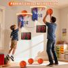 imageVATOS 2 Pcs LED Basketball Hoop Toy Set  Mini Basketball Hoop Indoor for Kids with 2 Game Mode Sound Effect AutoScore ampamp 4 Balls Stickon Basketball Hoop Toy Sport Game for Kids 38