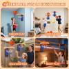 imageVATOS 2 Pcs LED Basketball Hoop Toy Set  Mini Basketball Hoop Indoor for Kids with 2 Game Mode Sound Effect AutoScore ampamp 4 Balls Stickon Basketball Hoop Toy Sport Game for Kids 38