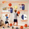 imageVATOS 2 Pcs LED Basketball Hoop Toy Set  Mini Basketball Hoop Indoor for Kids with 2 Game Mode Sound Effect AutoScore ampamp 4 Balls Stickon Basketball Hoop Toy Sport Game for Kids 38