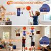 imageVATOS 2 Pcs LED Basketball Hoop Toy Set  Mini Basketball Hoop Indoor for Kids with 2 Game Mode Sound Effect AutoScore ampamp 4 Balls Stickon Basketball Hoop Toy Sport Game for Kids 38