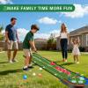 imageVATOS Upgraded Golf Putting Mat Indoor for kids  Golf Game Set with LED Balls Glow Cups Irons ampamp Putters Portable Putting Green Outdoor for Home Backyard Office Party Golfing Gifts for Kids Adults