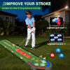 imageVATOS Upgraded Golf Putting Mat Indoor for kids  Golf Game Set with LED Balls Glow Cups Irons ampamp Putters Portable Putting Green Outdoor for Home Backyard Office Party Golfing Gifts for Kids Adults