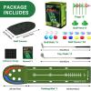 imageVATOS Upgraded Golf Putting Mat Indoor for kids  Golf Game Set with LED Balls Glow Cups Irons ampamp Putters Portable Putting Green Outdoor for Home Backyard Office Party Golfing Gifts for Kids Adults