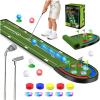 imageVATOS Upgraded Golf Putting Mat Indoor for kids  Golf Game Set with LED Balls Glow Cups Irons ampamp Putters Portable Putting Green Outdoor for Home Backyard Office Party Golfing Gifts for Kids Adults