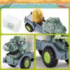 imageVATOS Dinosaur Truck Toy for Kids 37 Years Tyrannosaurus Rex Transport Toys Set with Dinosaur cart Dinosaur Eggs Volcanic Eruption Activity Play Mat Best Dinasour Toys for Boys 3 Years Old