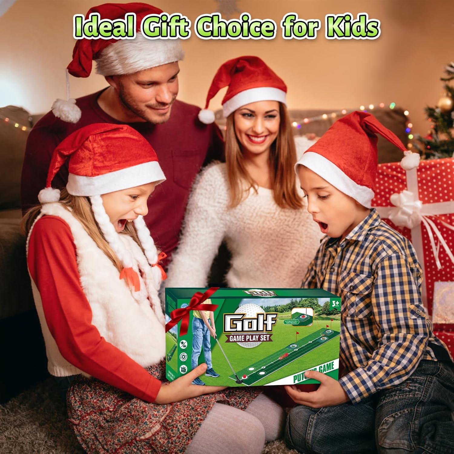 imageVATOS Golf Putting Set for Kids  Light up Kids Golf Game Toys with Putting Mat Putter 3 Holes ampamp 6 Balls 3 Glow Indoor Outdoor Yard Golfs Game Sports Toys Birthday Gifts for Boys Girls Kids 38