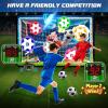 imageVATOS Electronic Scoring Soccer Toy Game Set for Kids Indoor Outdoor Soccer Training Target with RealTime Scoring 2 Modes Fabric Goal and 2 Soft Balls Fun Sport Birthday Ages 3