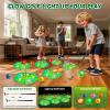 imageVATOS Light up Golf Putting Game Set  Glow Golf Toy with 6 LED Holes 6 Balls 2 Glow Extendable Putter Build Your Own Course at Home Indoor Outdoor Yard Office Golfs Gifts for Kids Adults Golfer
