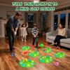 imageVATOS Light up Golf Putting Game Set  Glow Golf Toy with 6 LED Holes 6 Balls 2 Glow Extendable Putter Build Your Own Course at Home Indoor Outdoor Yard Office Golfs Gifts for Kids Adults Golfer